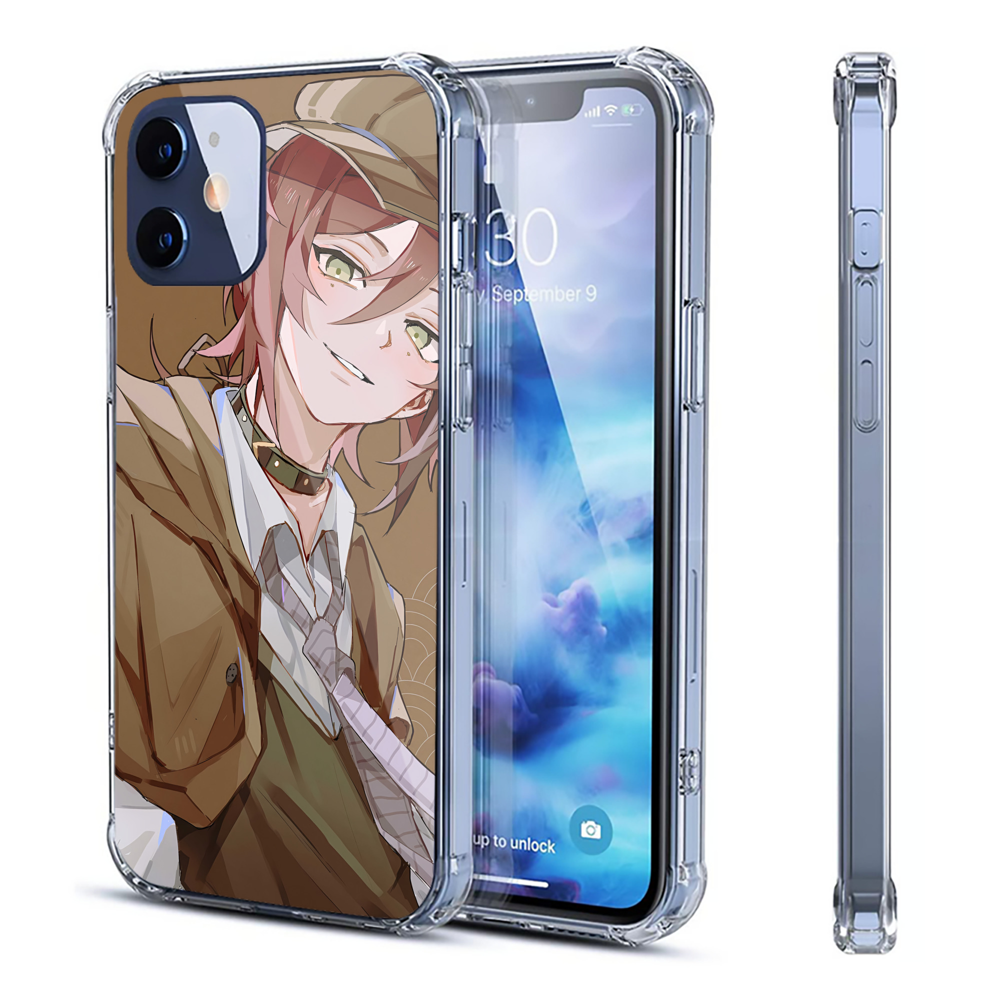 （画像用） 文豪ストレイドッグス Bungo Stray Dogs 【iPhone 12シリーズ対応】透明スマホケース（クリアソフトケース）